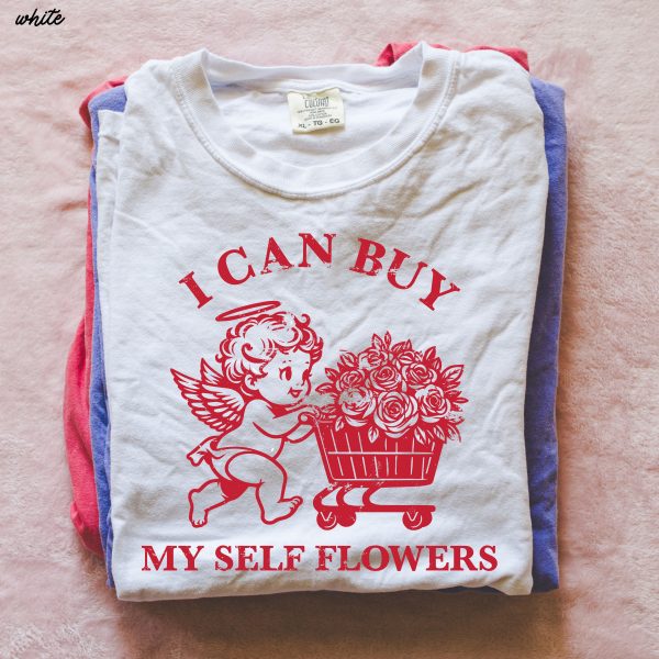 Buy Myself Flowers Tee *5 Colors (S-3X) Cheap