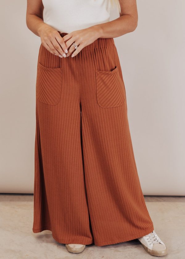 Tanner Wide Leg Pants *CAMEL For Sale