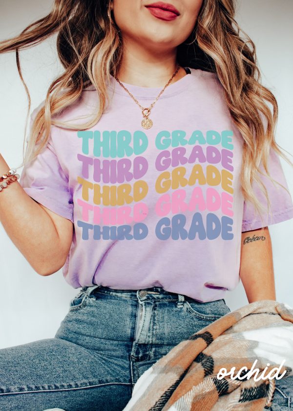 *Personalized Grade Wavy Tee *7 Colors (S-4X) For Cheap - Image 2