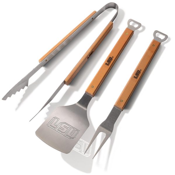LSU Tigers Classic Series 3-Piece BBQ Set Online Hot Sale