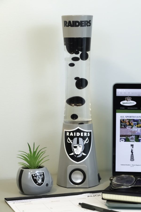 Las Vegas Raiders Magma Lamp Bluetooth Speaker For Sale