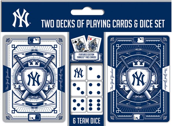 New York Yankees Playing Cards and Dice Set Sale